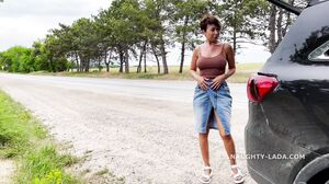 Naughtylada - Road and flowers