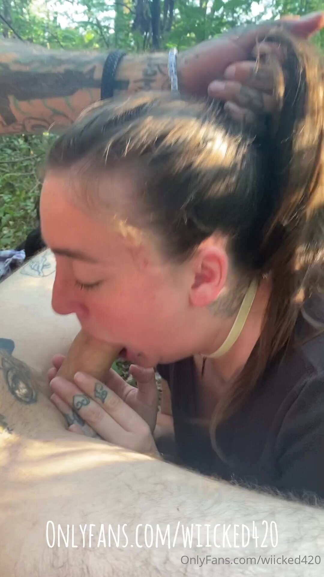 Wiicked420 - Hope You Enjoy Our Latest Outdoors Sloppy Deepthroat Content
