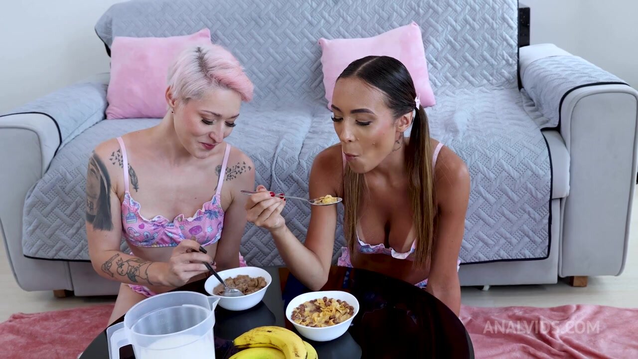 Priscila Belini and Mina K - P-Sluts Vol. 81, Getting Fucked By 2 Big Cocks With Intense Anal And Lots Of Puk3 After A Nice Healthy Breakfast