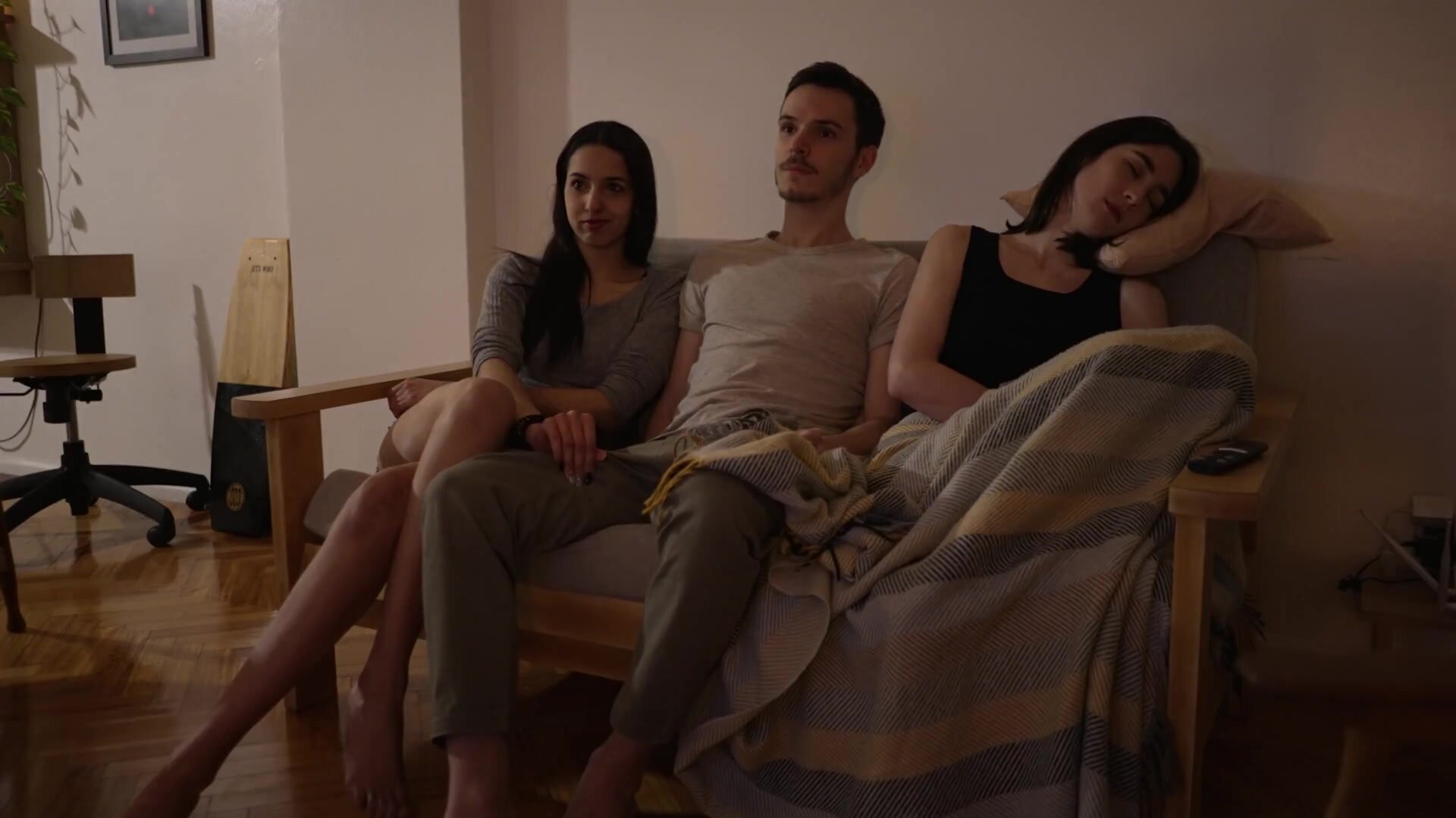 John and Sky - Wife Caught her Cheating Husband Fucking her best Friend! will she Join¿ - Amateur Threesome