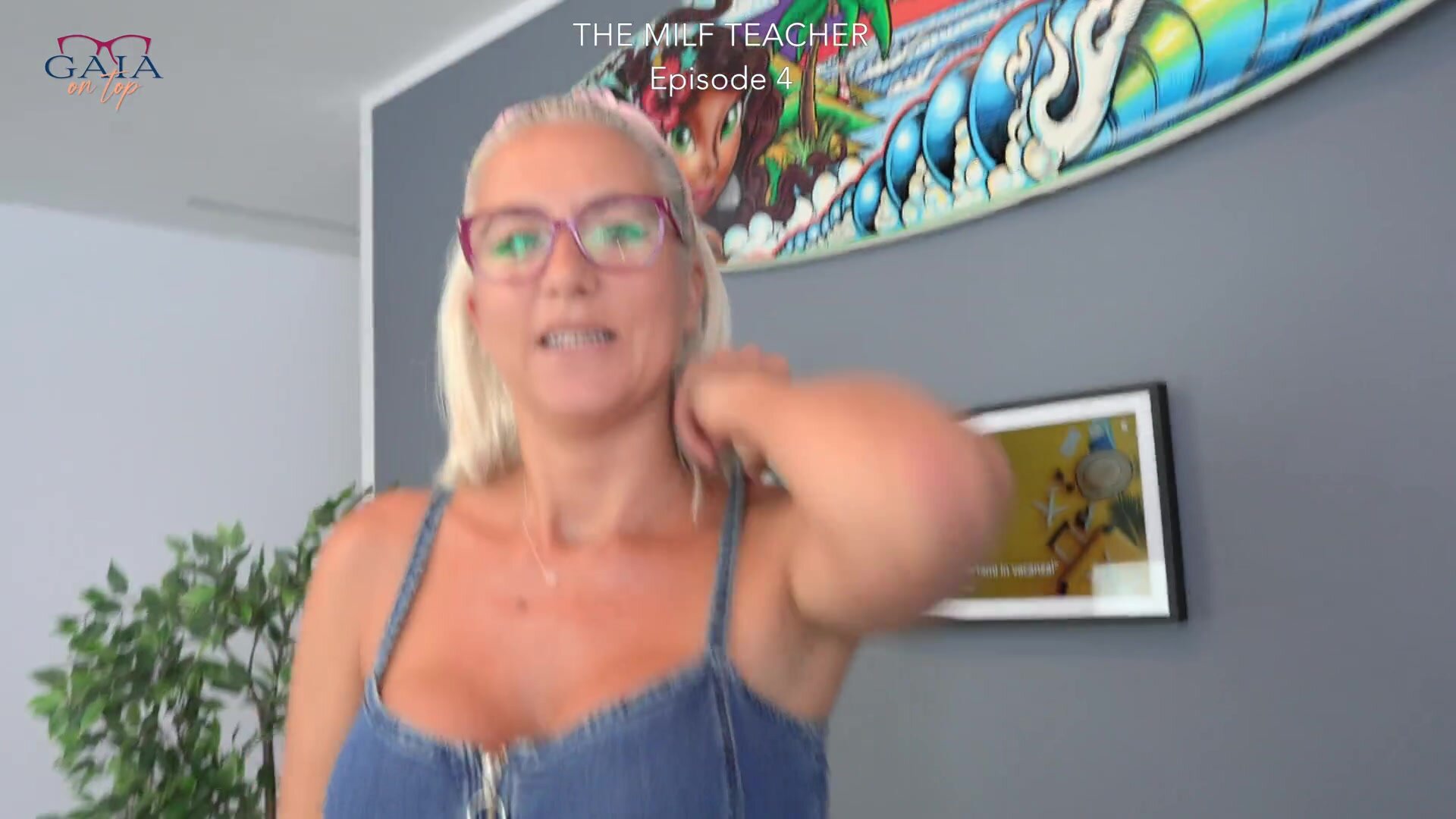 GaiaOnTop - Horny MILF Teacher gives Anal Lessons with Pissing to Student before Exam Prep