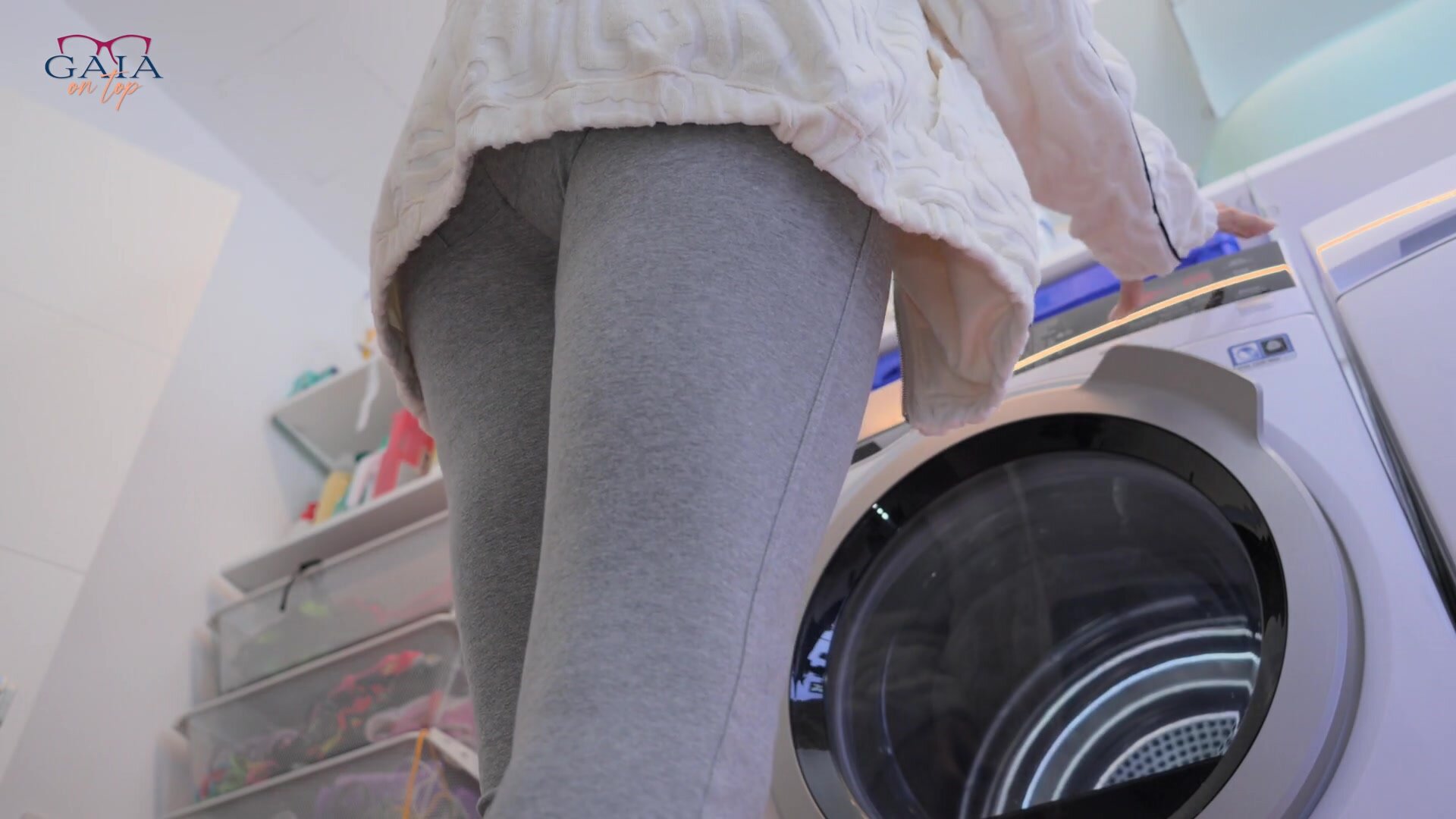 GaiaOnTop - MILF & NEIGHBOR Episode 2 ¦ MILF Trapped in a Washing Machine Gets Rescued and Fucked by Neighbor