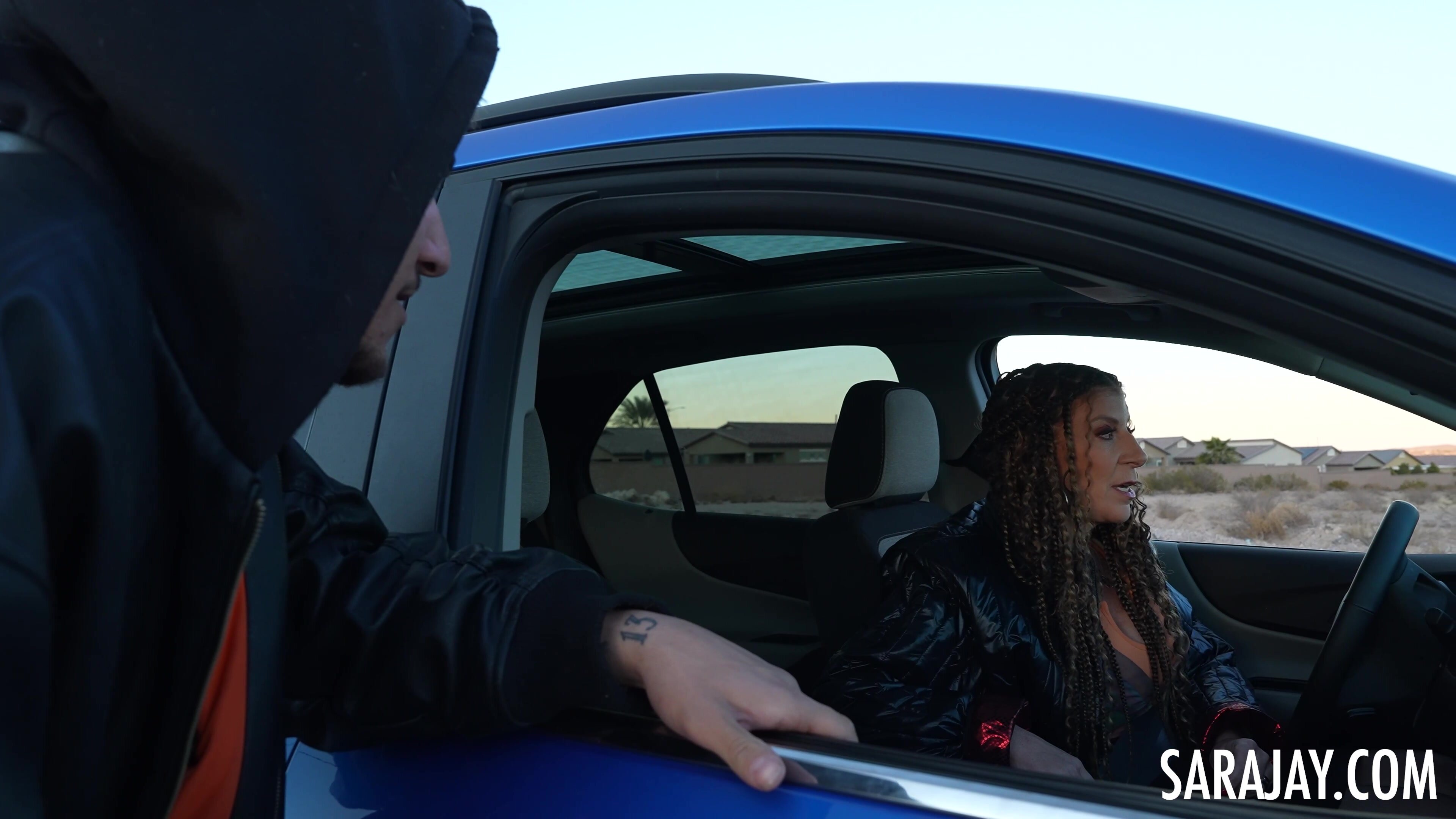 Sara Jay - Sara's Sneaky Roadside Pick Up in 4K