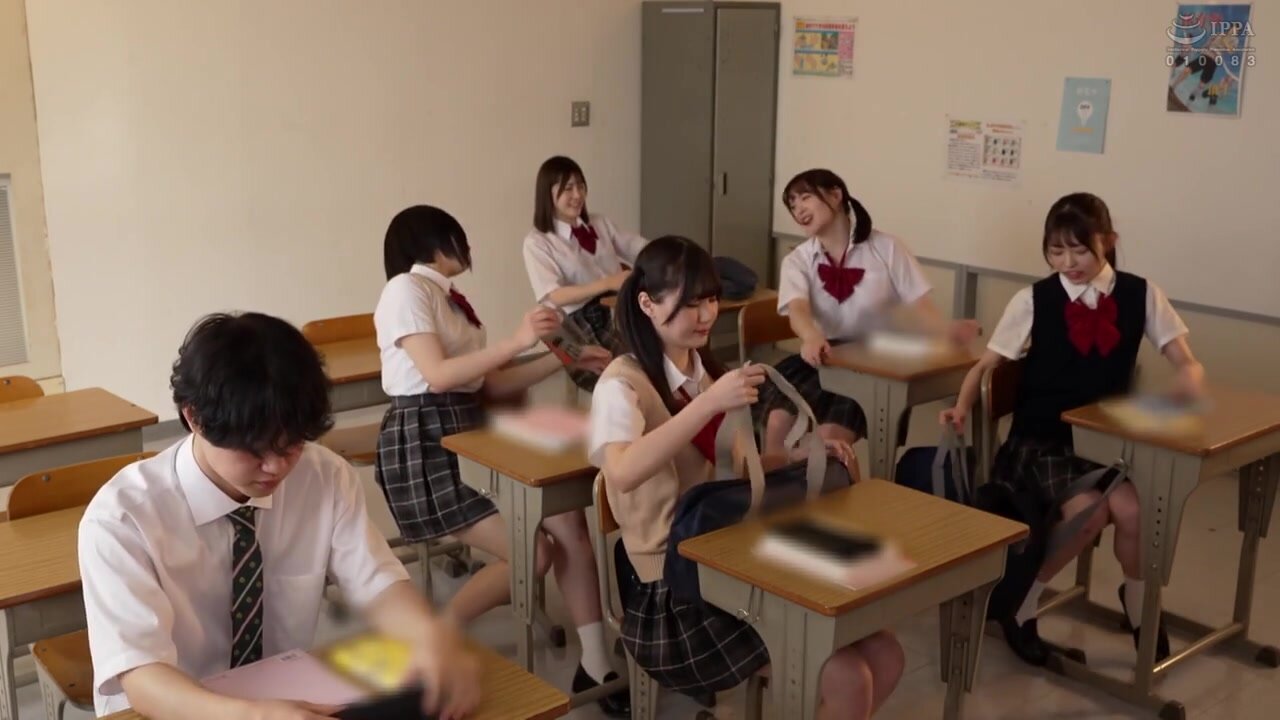 DVMM-262 Stick it on and anyone will do what you want! Use the harem brainwashing sticker to completely dominate the top girls in your class and have a sex contest!