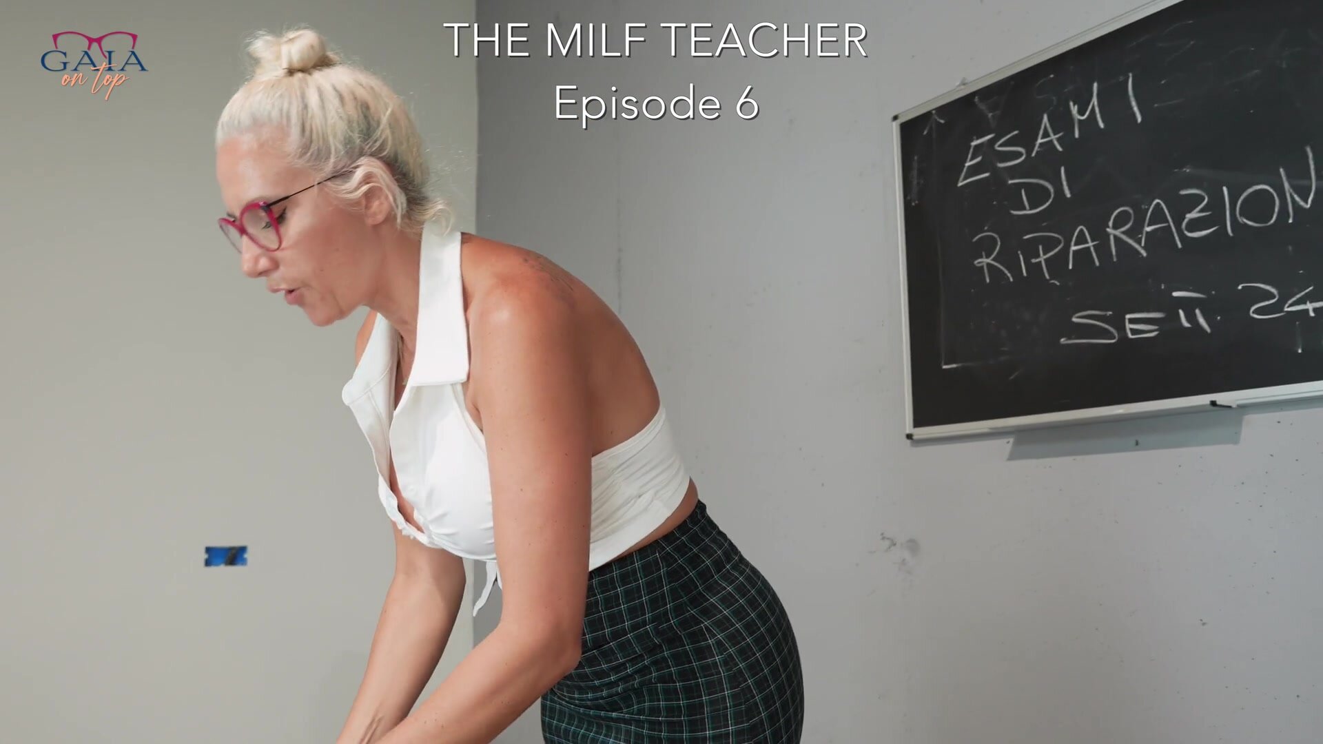 GaiaOnTop - MILF Teacher Humiliates Unprepared Student with Piss and uses him for Fetish Sex!