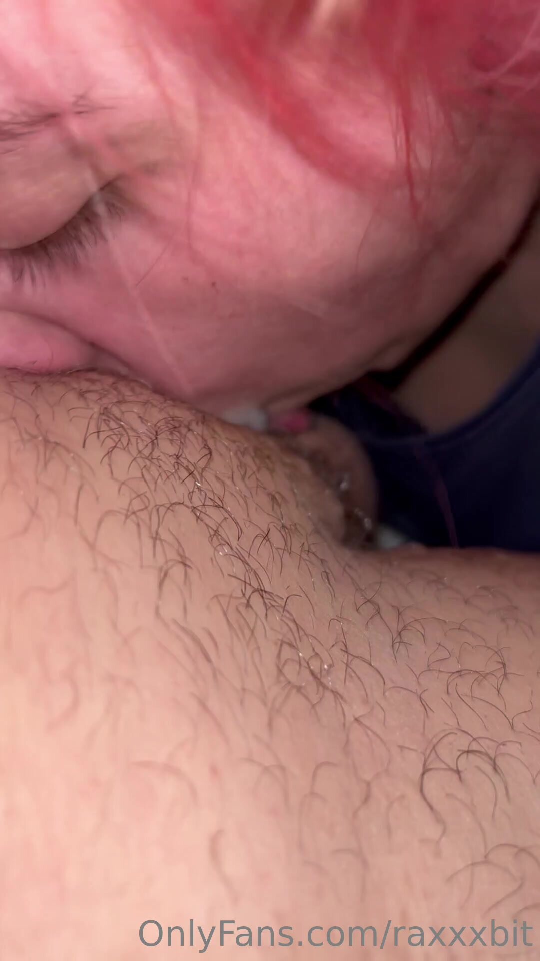 Raxxxbit - Blowjob close up, sloppy lots of split