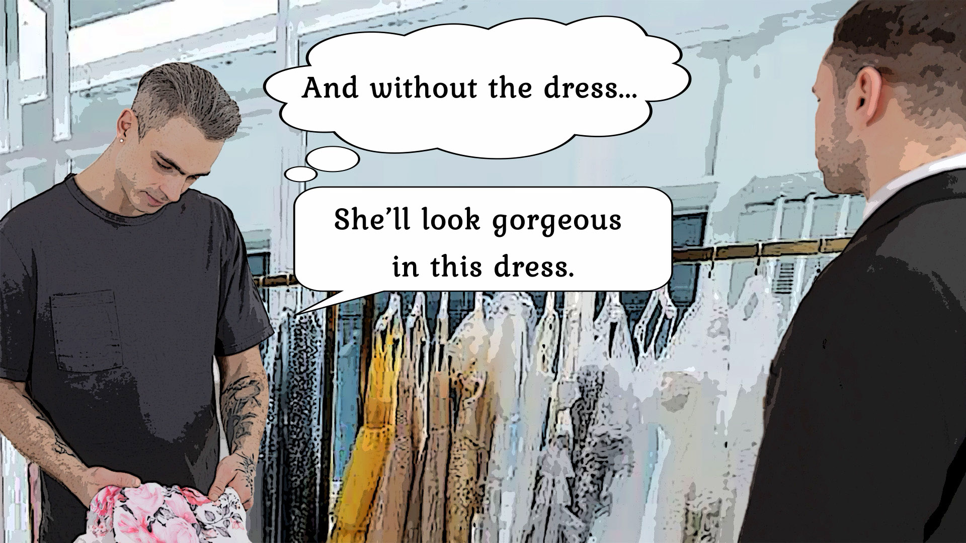 A Dress Shop Encounter