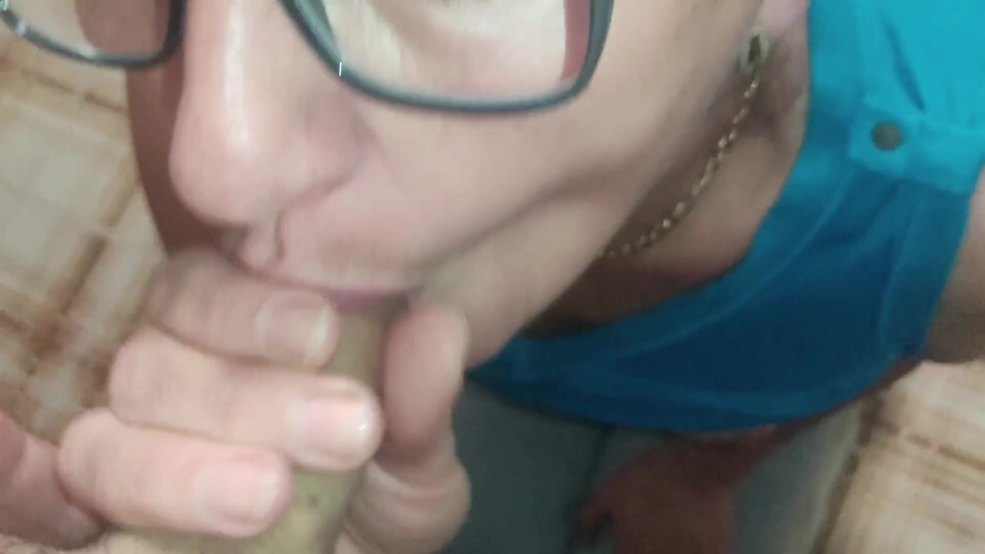 Stepdad Empties His Balls Into Stepdaughter's Mouth and Face When She Comes Home From College