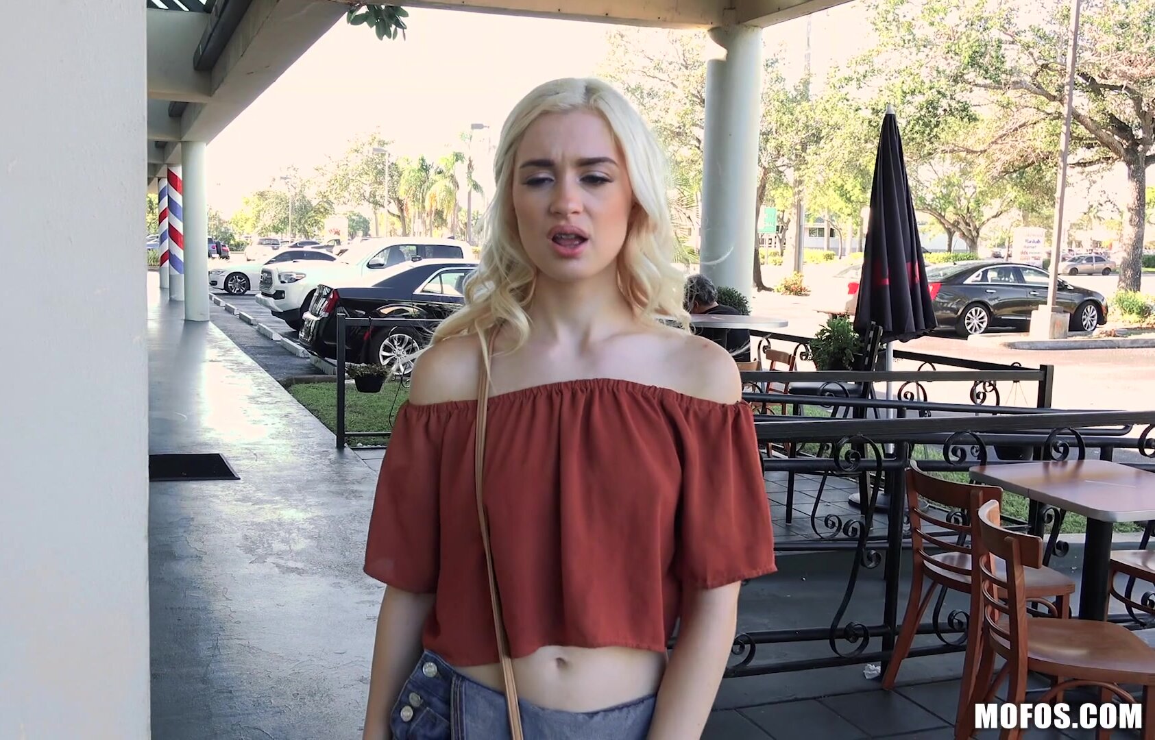 Anastasia Knight Blonde Braceface Fucks Outdoors