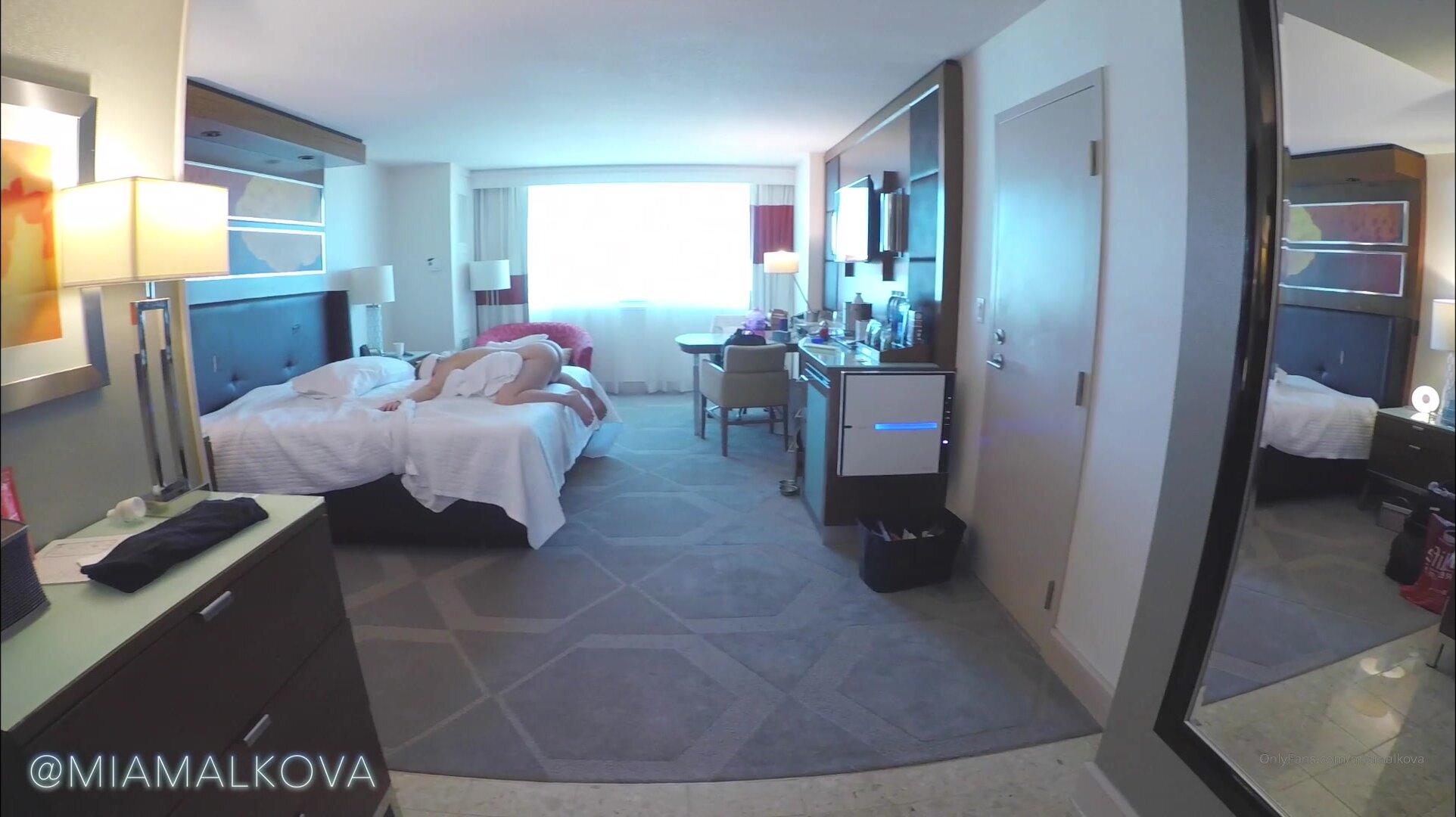 Throwback! Tied up and used in my hotel room. ) - Mia Malkova