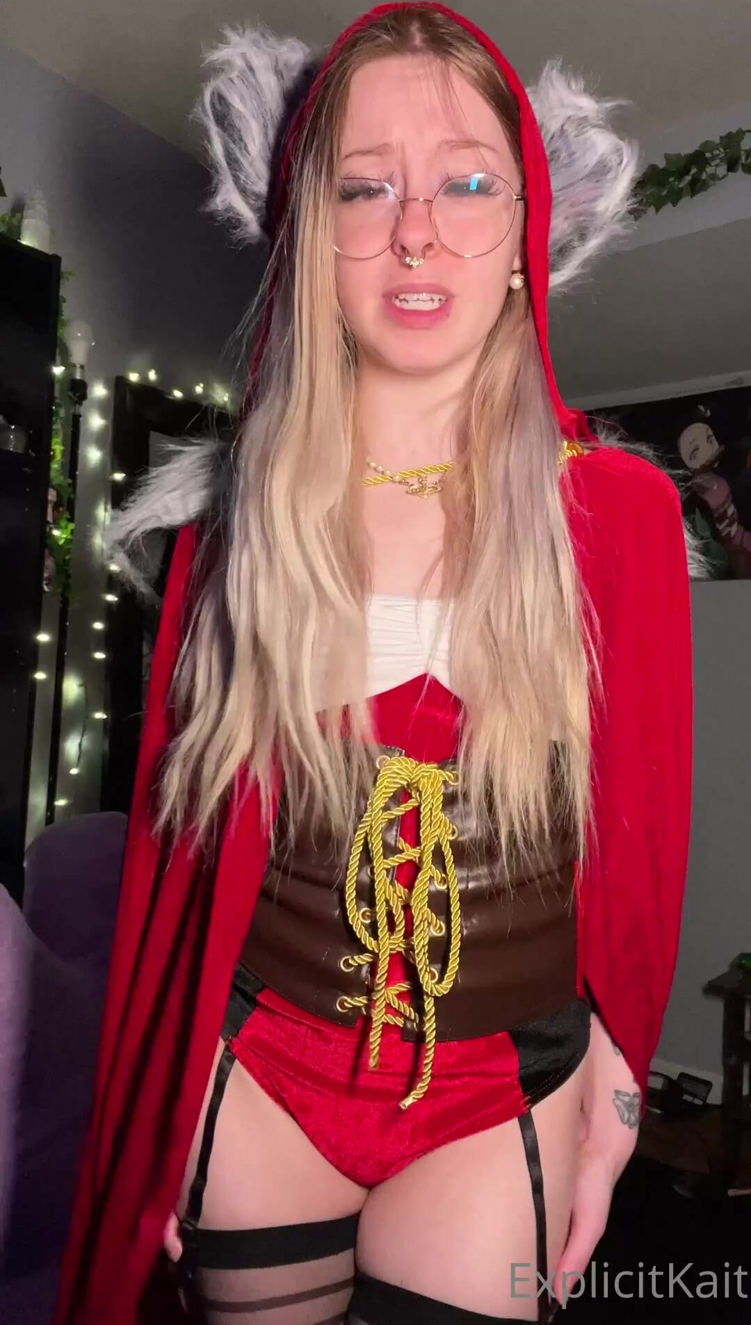 Explicit Kait - OnlyFans - Little Red Riding Hood Rides the Big Bad Wolfs Cock