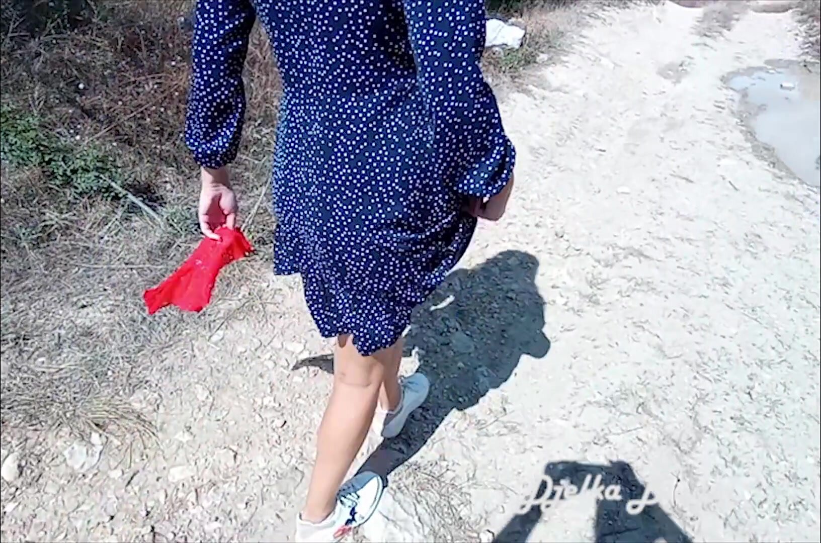 Djelka Bianki - He Fucks My Wife Outdoor in Her Ass. Lustful SexWife cheats on her Husband in nature