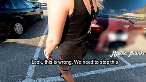 Djelka Bianki - I Wanted to stop Fucking my StepMOM, but SHE Seduced me again - Passionate Sex in the Car