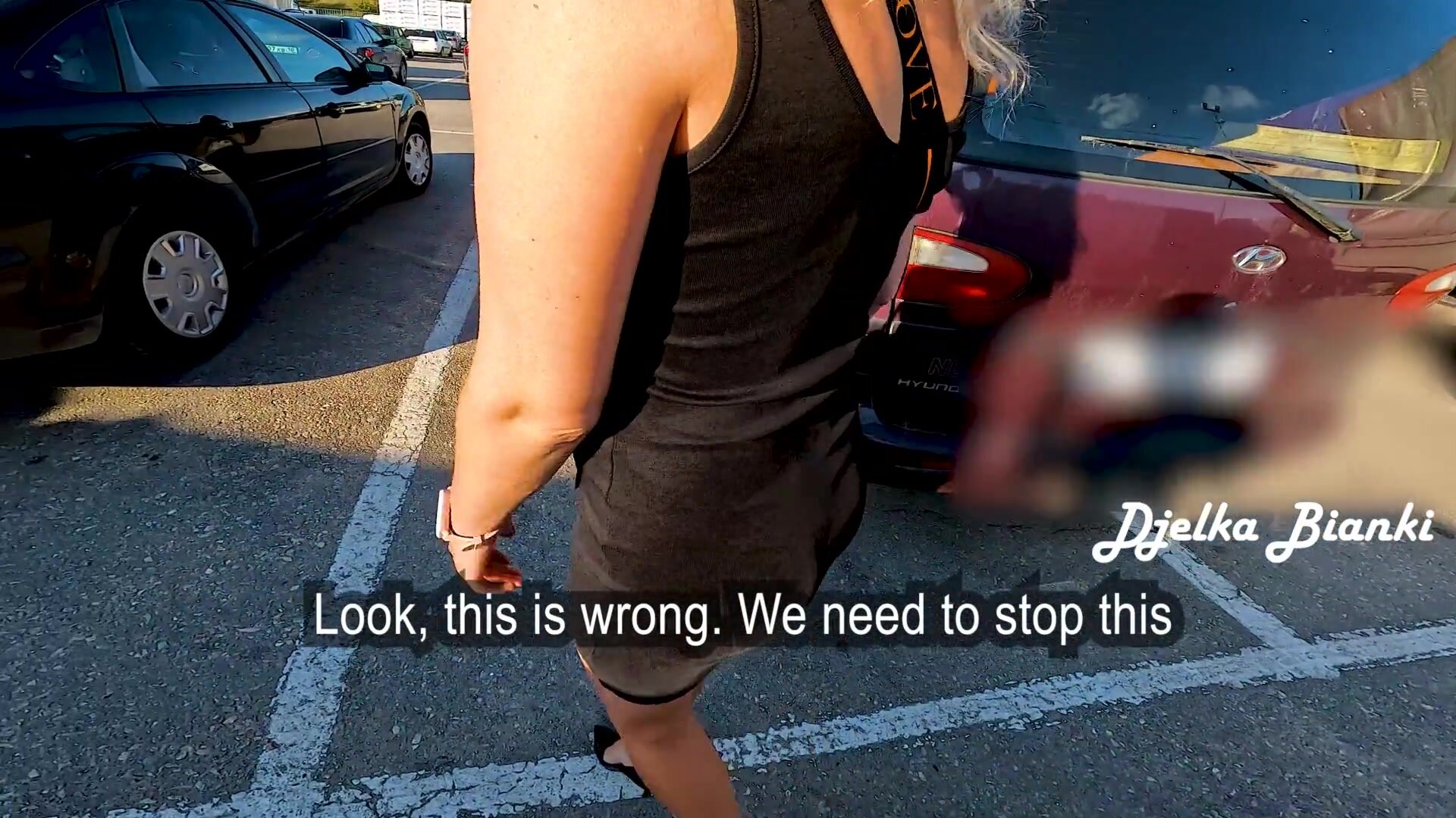 Djelka Bianki - I Wanted to stop Fucking my StepMOM, but SHE Seduced me again - Passionate Sex in the Car