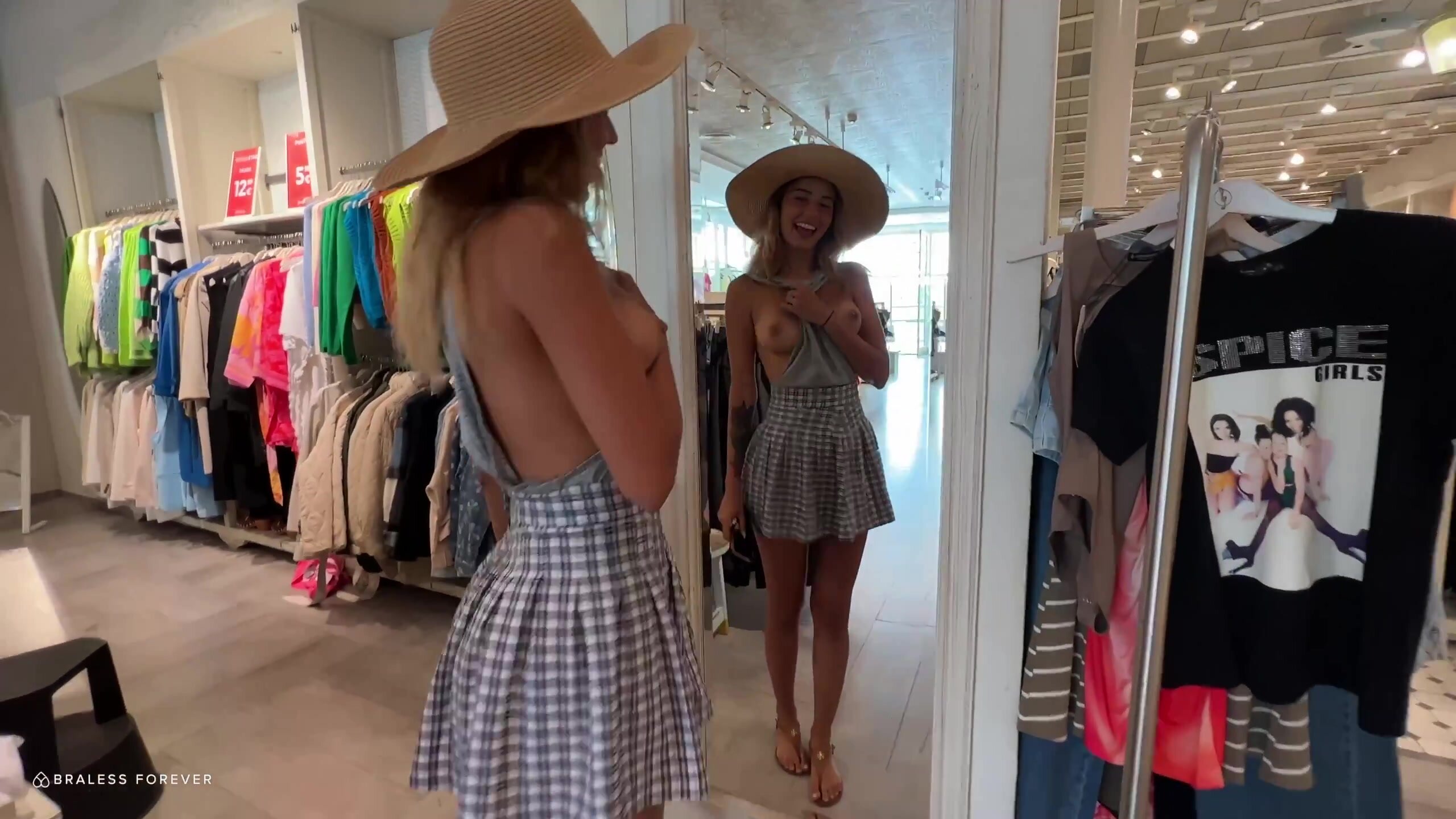 BralessForever - Agatha Sideboob Top and a Skirt