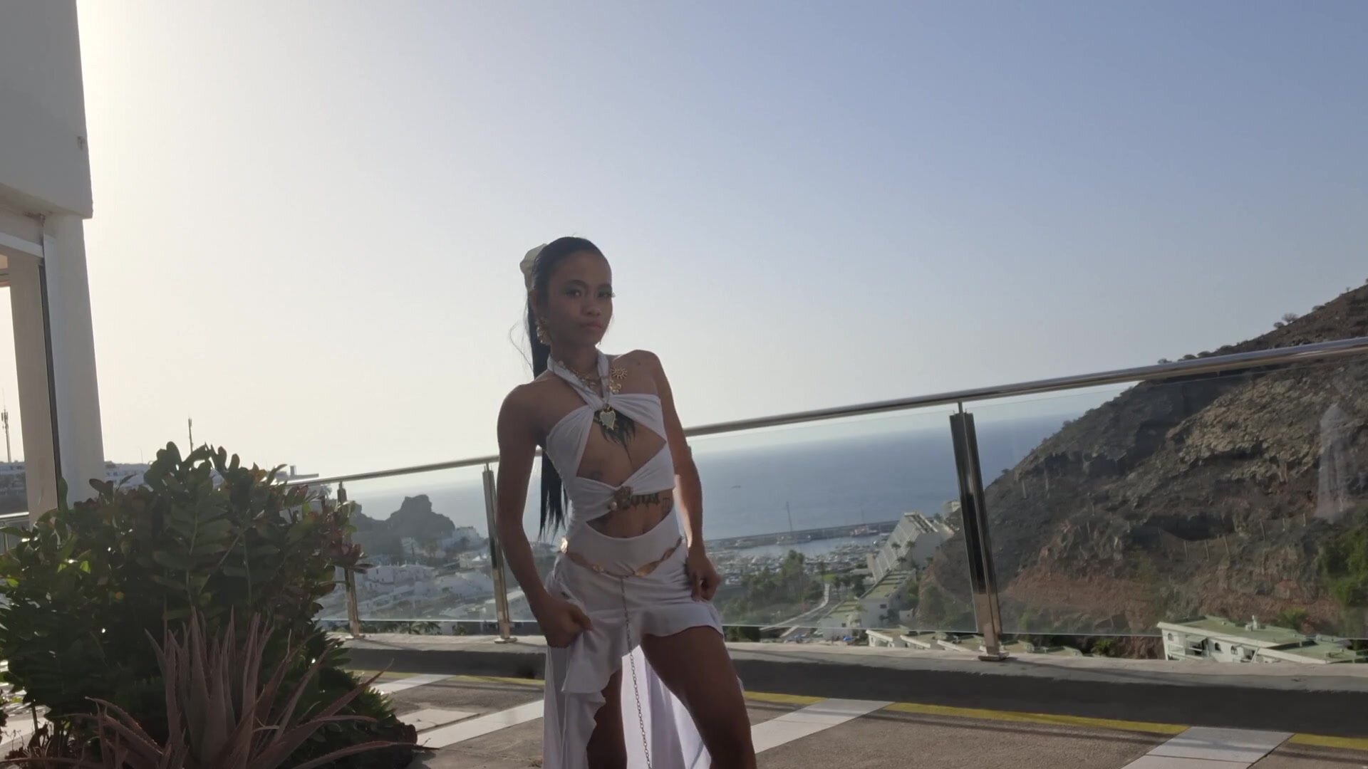 Thinyone - Sex in Public Balcony on the Rocky Island