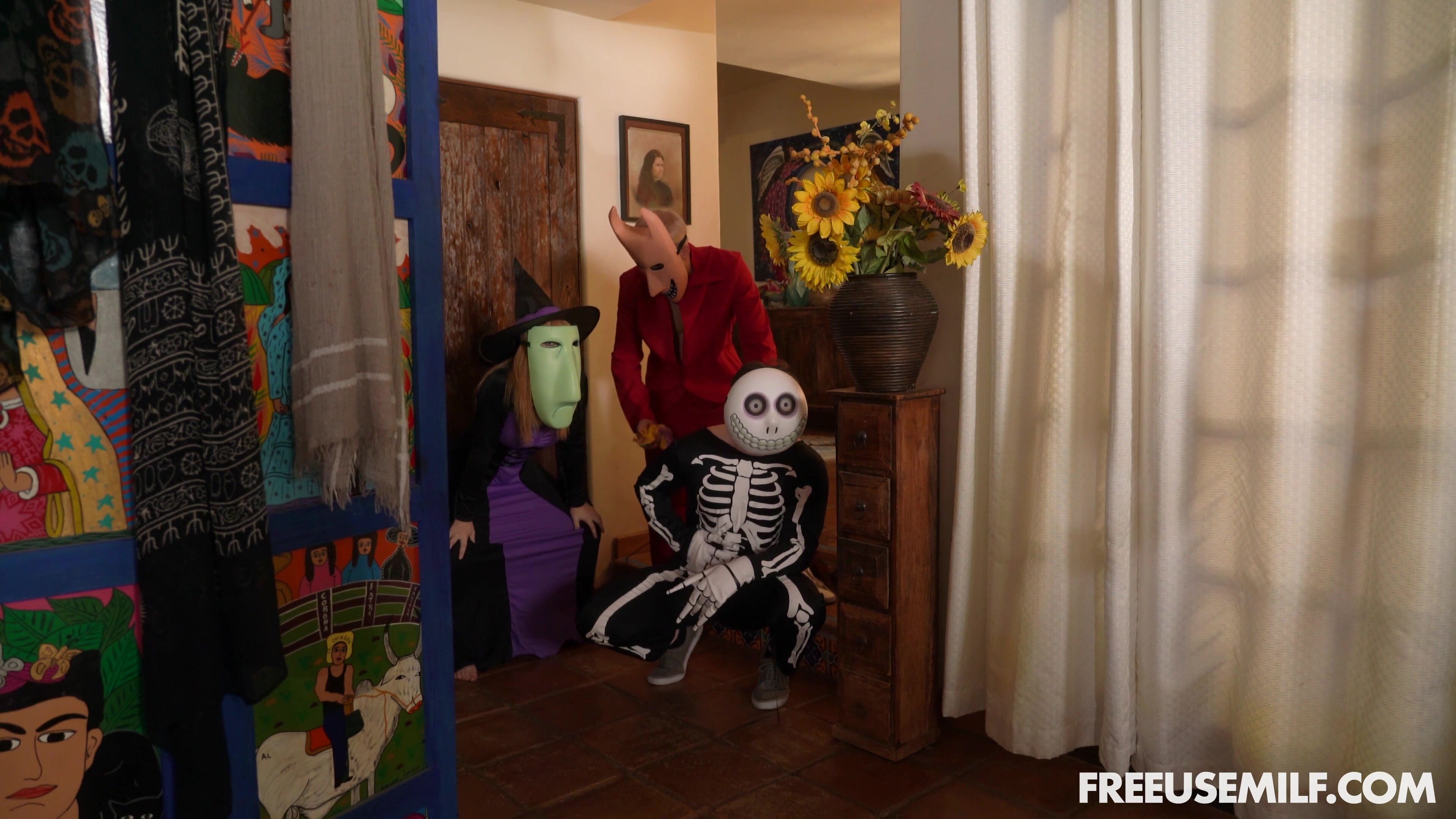 The Halloween Pranksters - FreeUse Milf - Sophia Locke