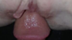 Closeup homemade amateur pussy teased by thick cut cock