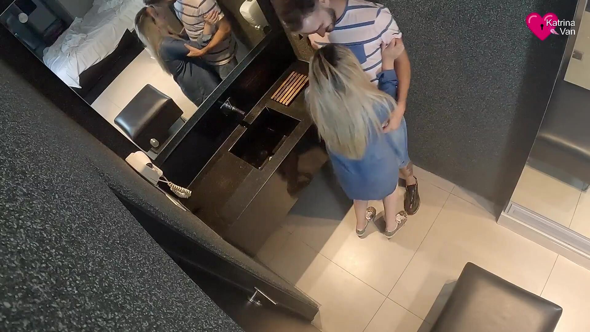 Katrina Van - Blonde With Beautiful Eyes Eats Dick Until the Happy Ending