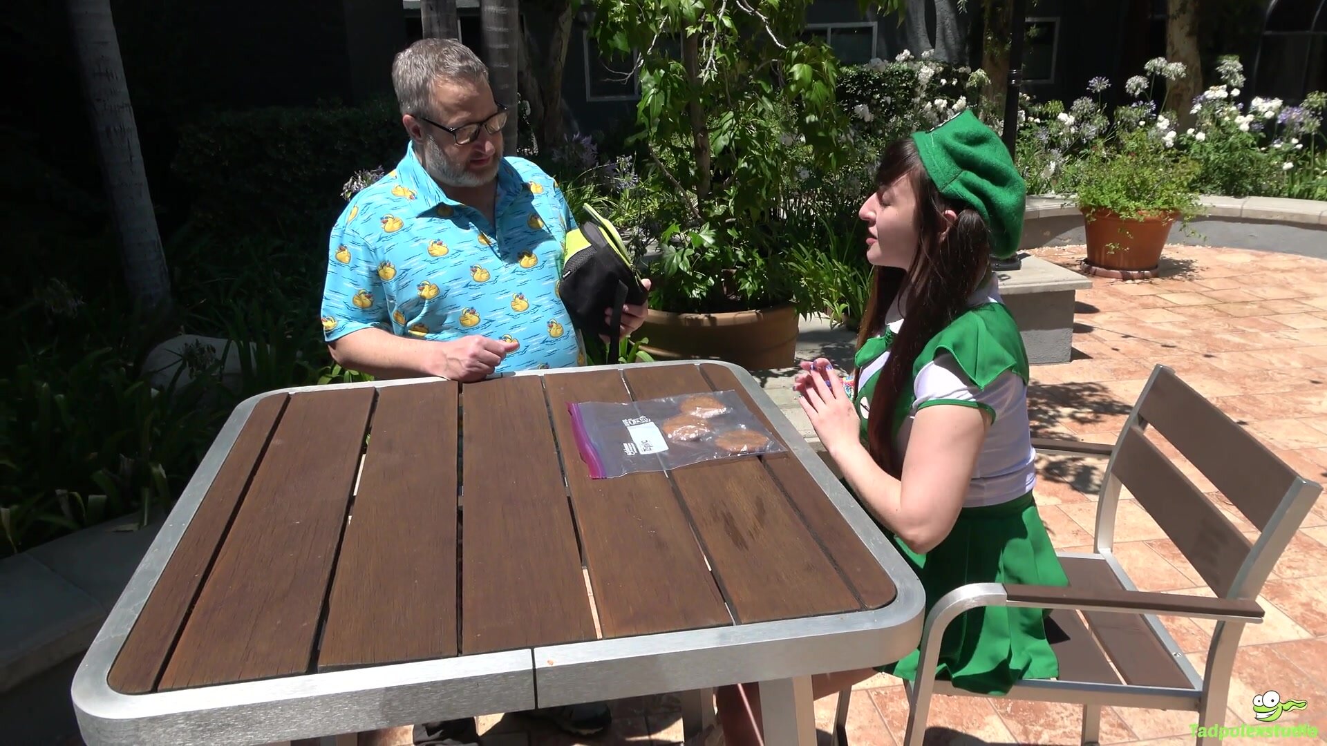 TadpolexStudio - Girl Scout Tifa Quinn Sells Cookies Then Gets A Double Creampie