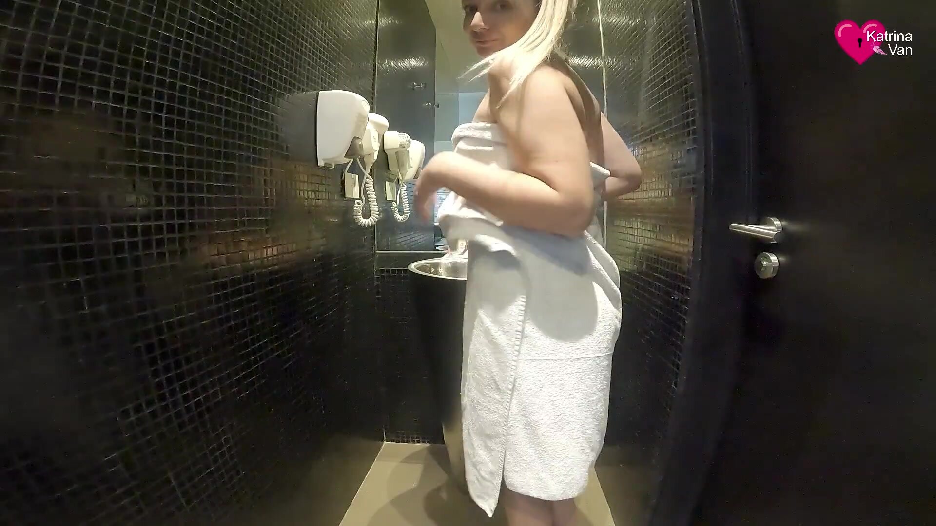 Katrina Van - Masturbation in Aviator Wash