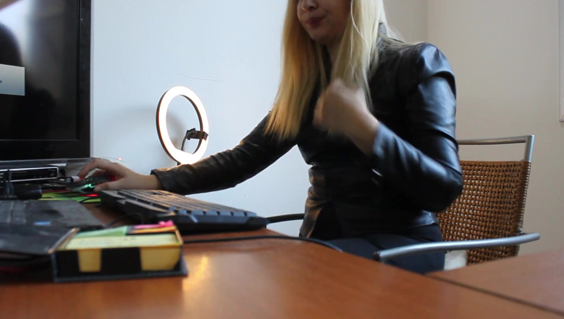 Katrina Van - Opening Tight Ass in the Office, Super Virgin Ass, Help Me in the Process! Provoke Me to Keep Openin