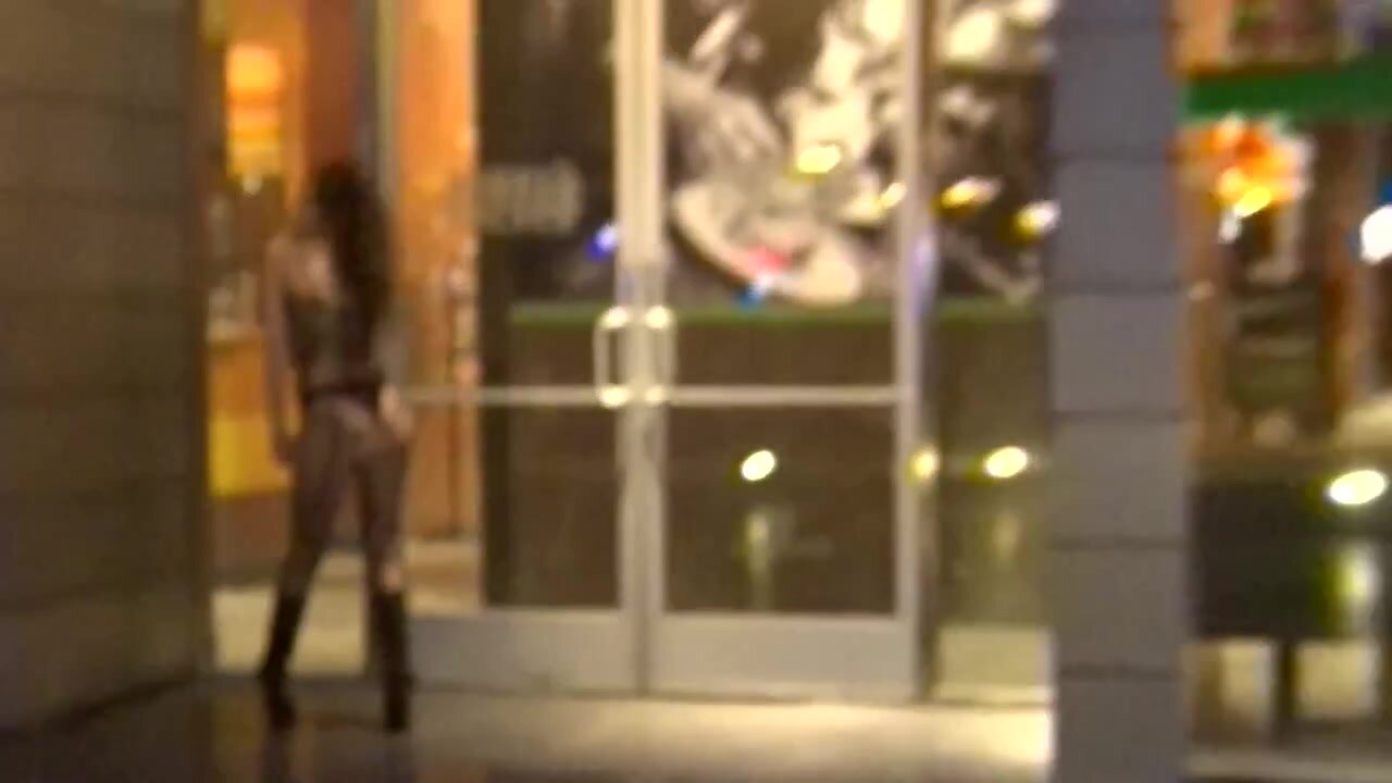 Nicole Niagara - Fishnet Slut Showing Off And Cumming Hard In Public