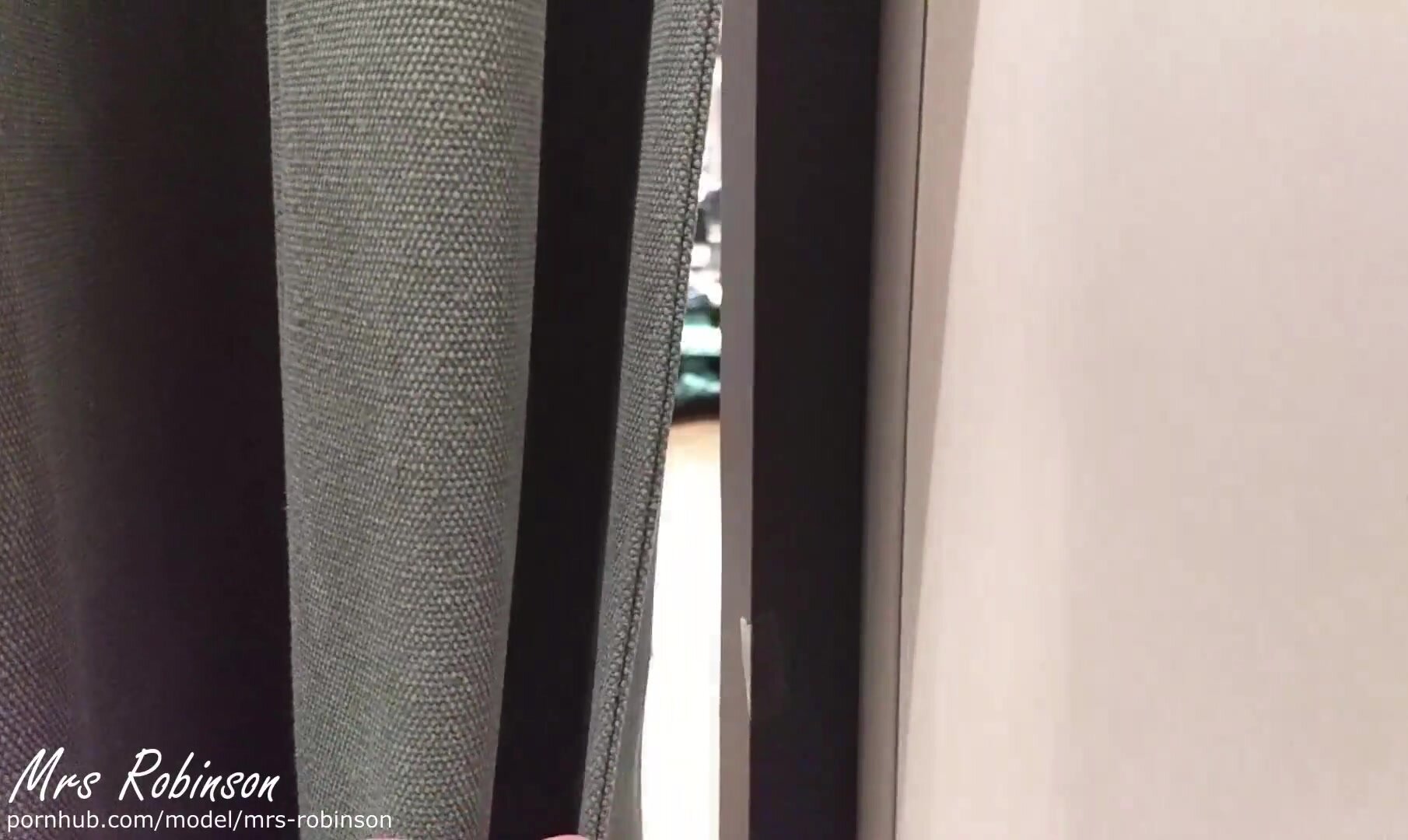 Mrs Robinson - Milf Swallows Cum in Public Fitting Room and gets caught
