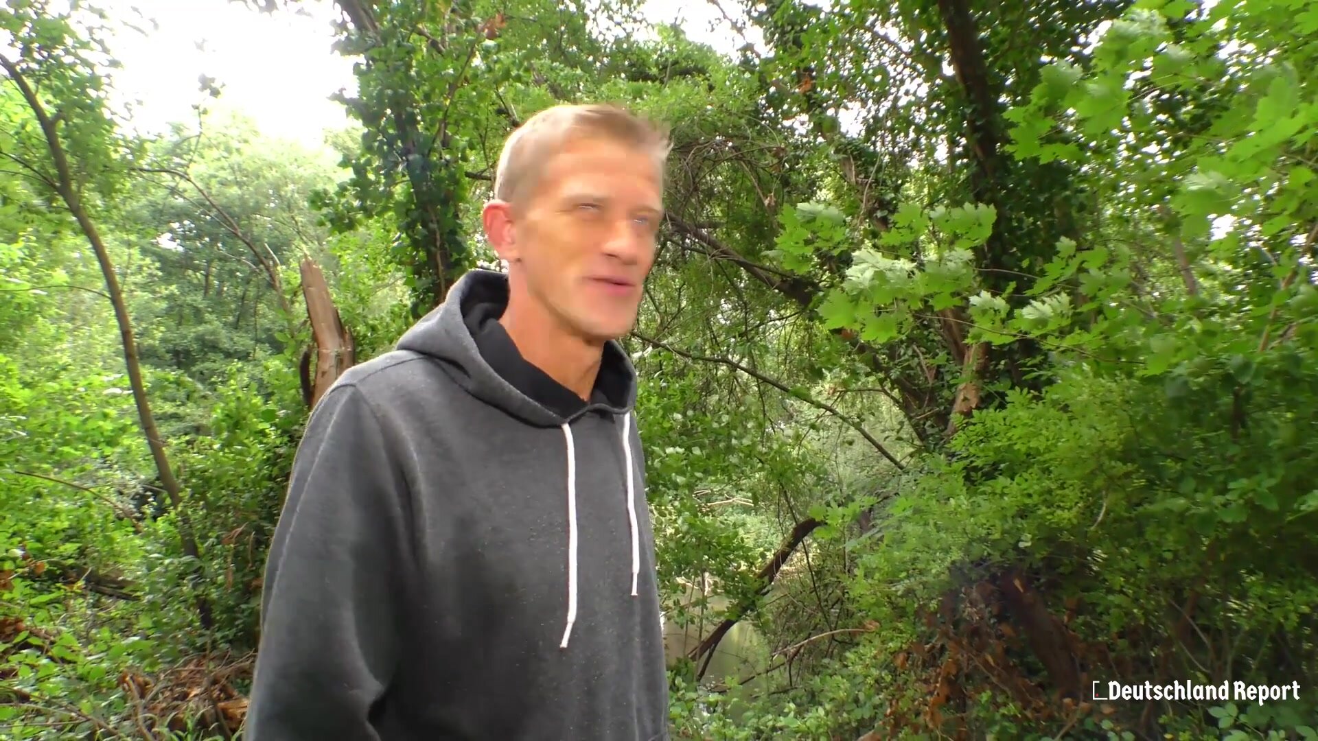 Georgina G -  Jungle - Tattooed Mature Sucks A Cock Outdoors