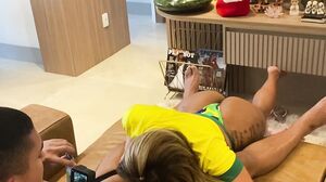 Cris Galera on the couch