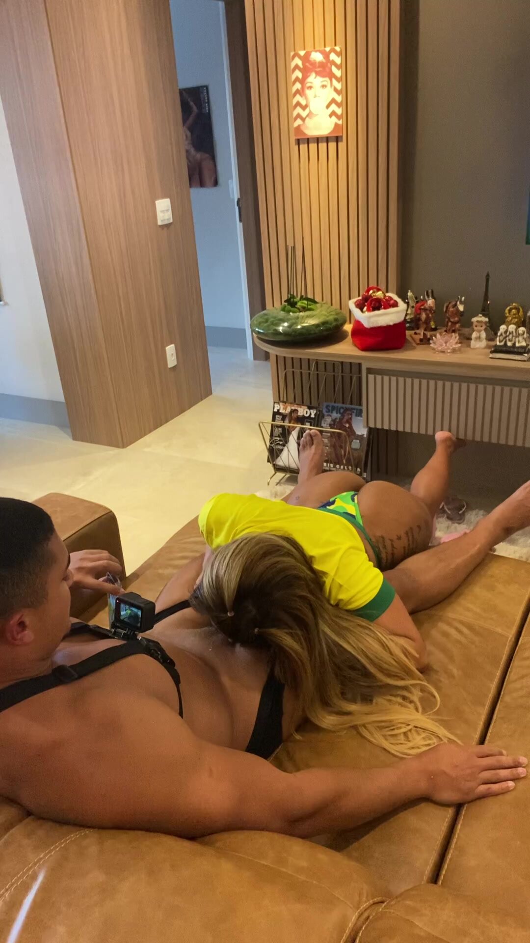 Cris Galera on the couch