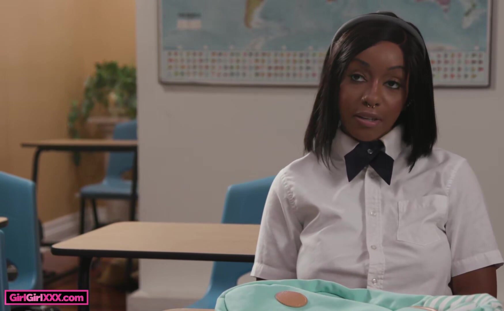 Dee Williams Lily Starfire Busty Teacher Gets Naughty With Her Ebony Student In The Classroom
