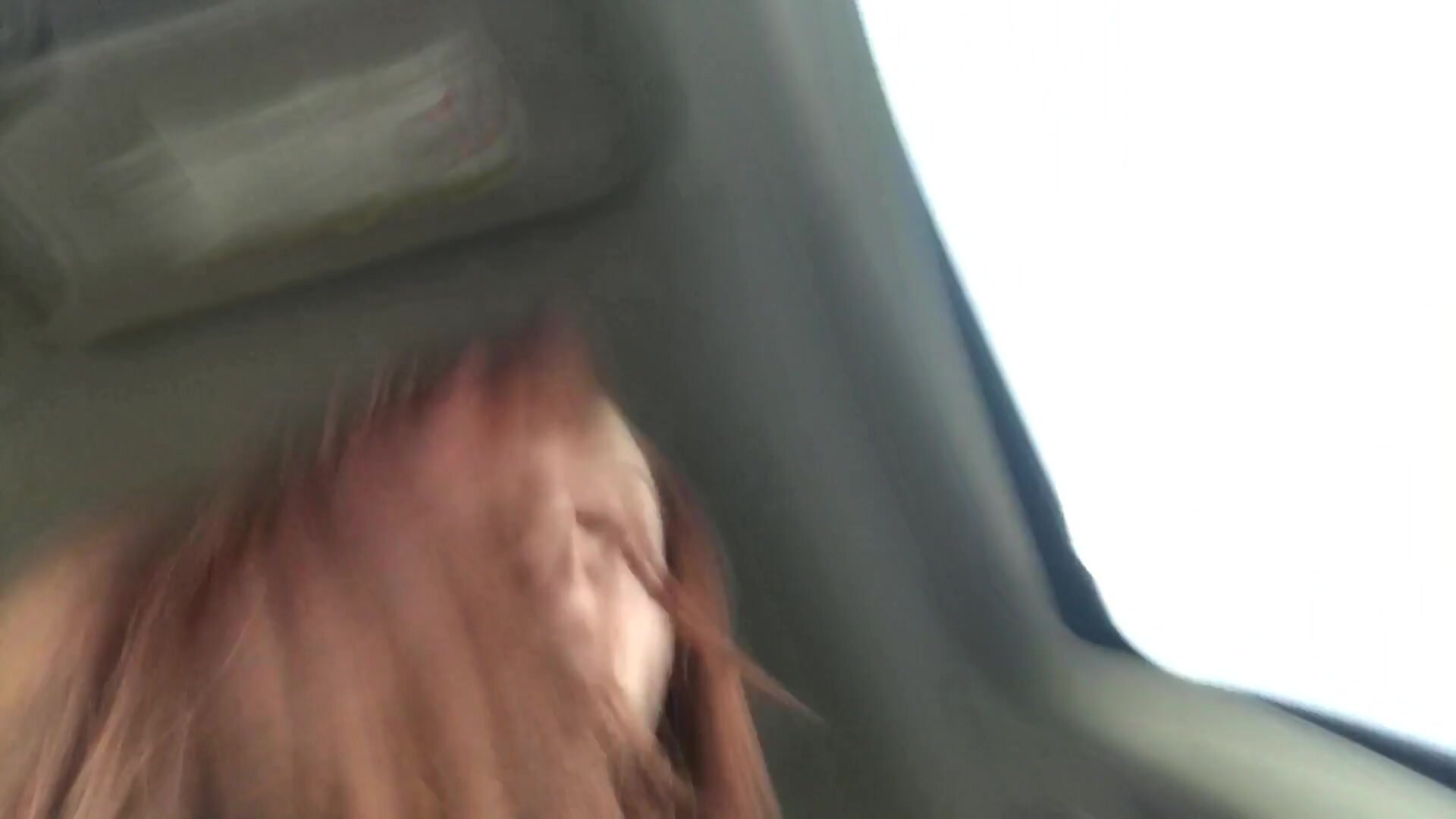 freckledRED - Squirting On A Huge Cucumber In A Parking Lot