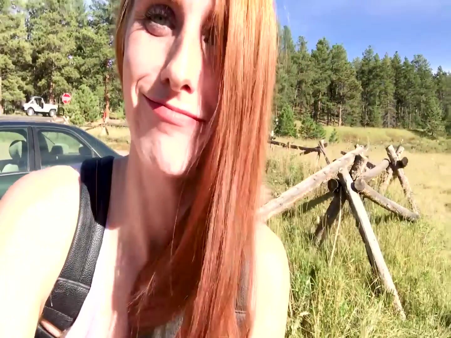 freckledRED - Almost Caught While Masturbating On Public Trail + BHS