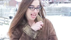 Polar Plunge - flashing in the snow