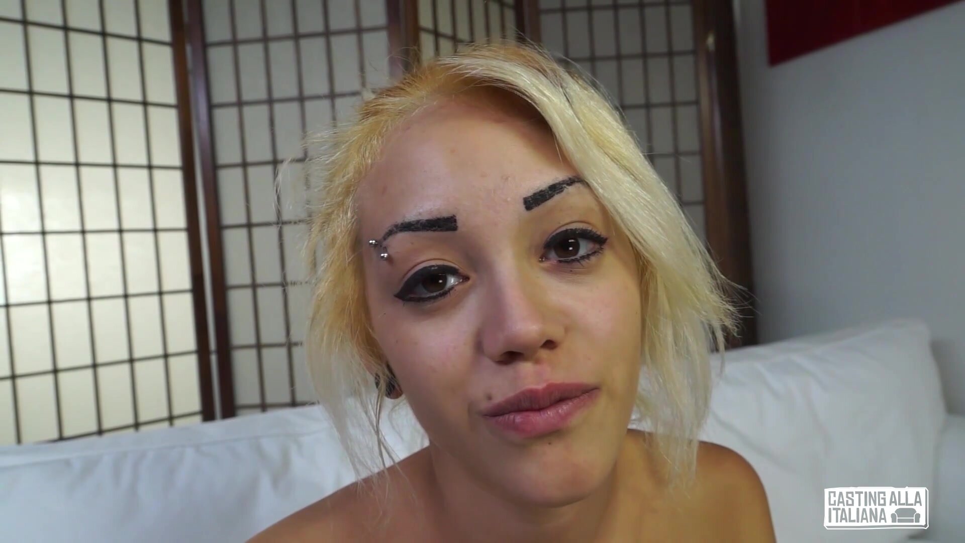 Indya Mirales Omar Galanti - Blonde Fucked By Big Cock In Casting Tape