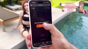 I made my hot girlfriend cum hard right by the pool