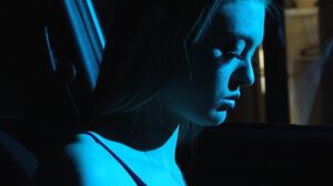 Blonde pornstar Amber Moore gives stud a schoolgirl fantasy