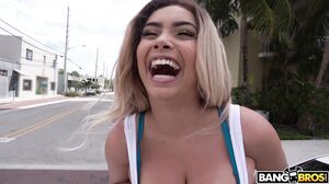 Out And About With Horny Aaliyah Hadid in 4K