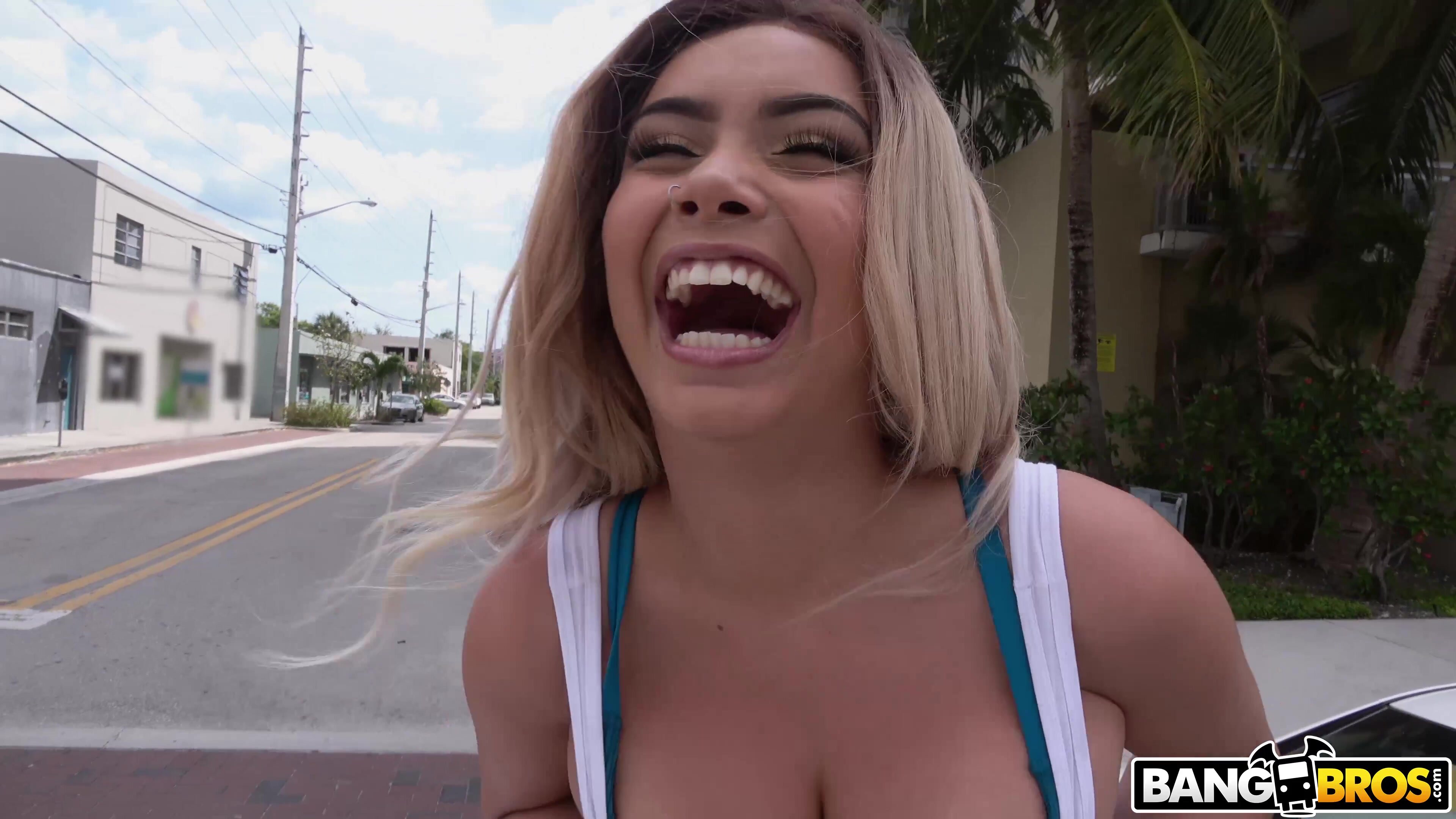 Out And About With Horny Aaliyah Hadid in 4K