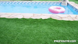 Lya Missy Mystery Client Enjoys Poolside Anal