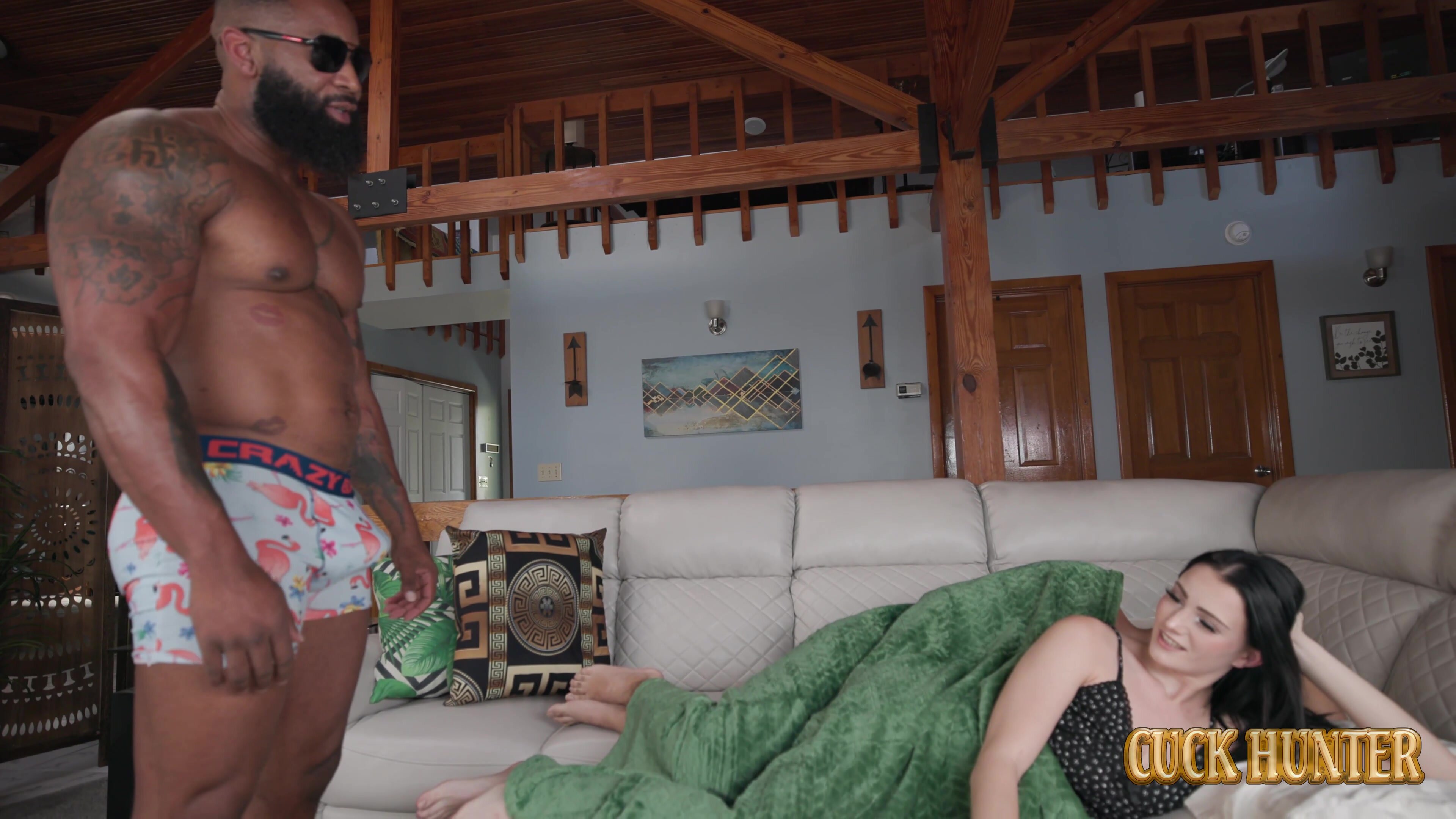 MERCEDES COULDN’T RESIST AND RODE HER HUSBAND’S BLACK FRIEND’S HUGE COCK WHILE HUBBY STROKED HIS DICK WATCHING.