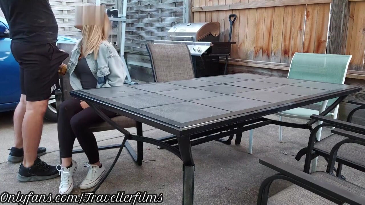 College student 18 Creampied On The Back Patio Almost Caught - Travellerfilms Onlyfans Porn Video