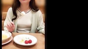 A Top Student With Long Black Hair. Reunited After Several Years Of Graduation, Creampie POV