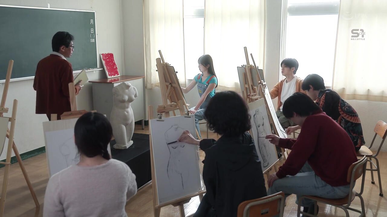 SONE-948 "I want to be needed by everyone..." A lonely female art student volunteers to be a shy nude model, Saki Shirakami