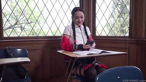 EvilAngel - Dominated Asian Schoolgirl Mi Squirts - Hookup Hotshot Sex Tapes 5 - Mi Ha Doan