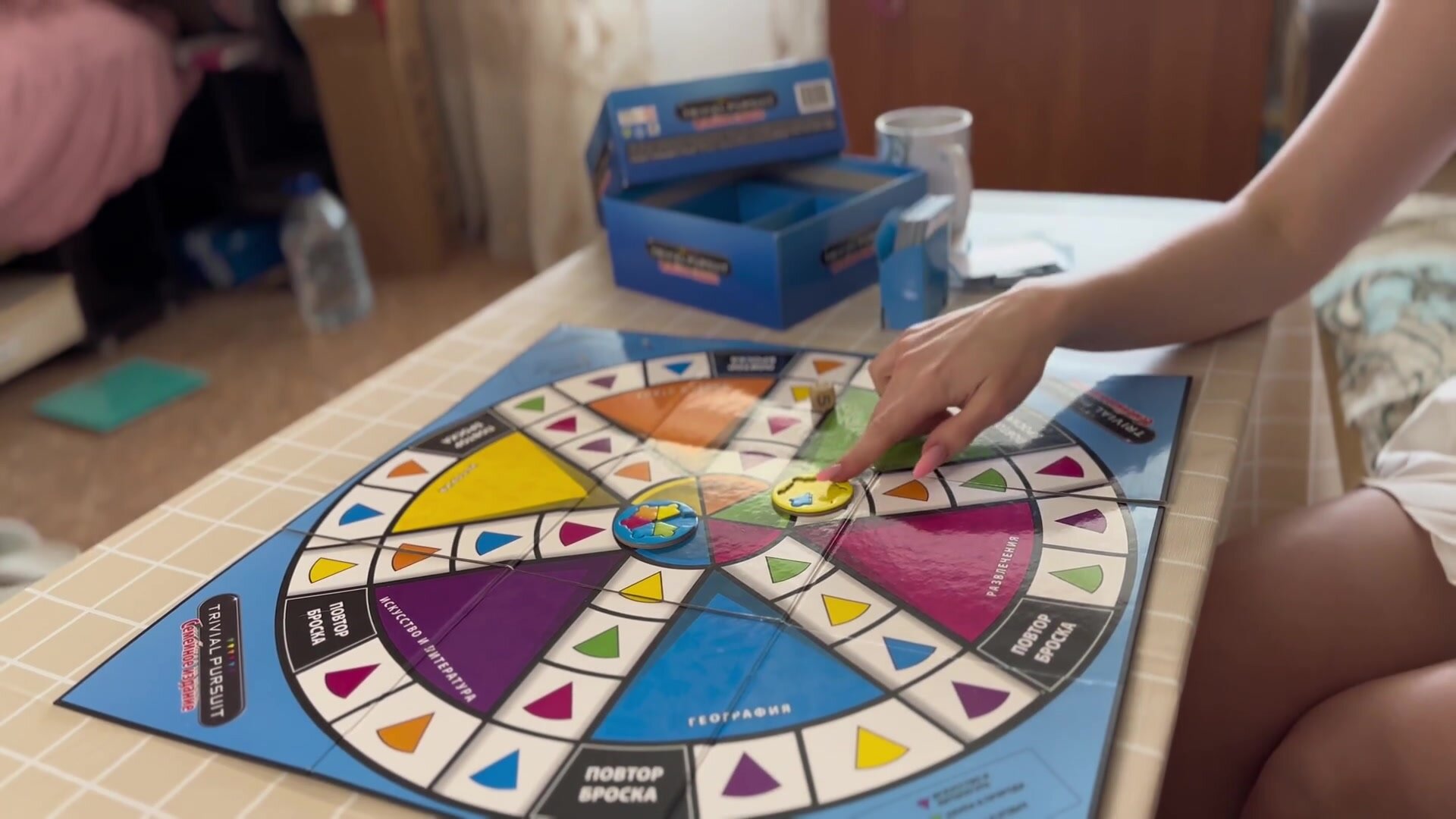 MiYukee - Girlfriend lost at board game and paid with her juicy pussy and slobbery blowjob MiYukee