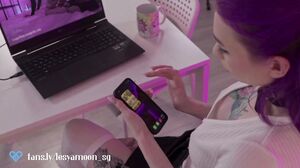 Lesya Moon - Hottie wants pizza with a big banana. Dirty slobbery blowjob and hard sex with a delivery guy.