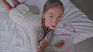 Emilia Bunny - STEPSISTER makes her FIRST BLOWJOB