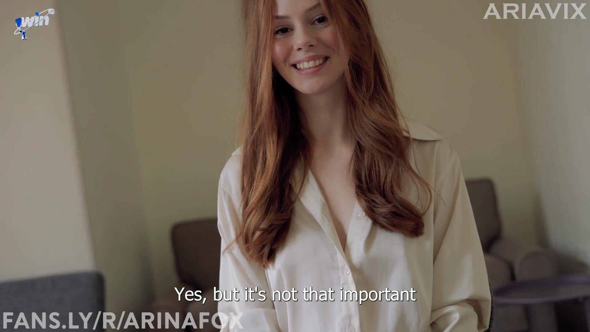 Arina Fox - My dream job! I give my boss a footjob and fuck him until he cums on my nylon feet!